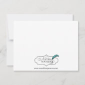 Carte de réponse à l'étoile rouge et au corail arg (Dos)