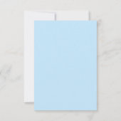 Carte de réponse à l'Inséparable bleu (Dos)