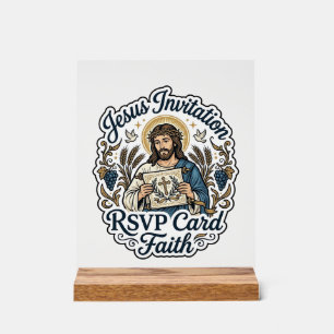 Carte de réponse à l'invitation de Jésus Foi Invit