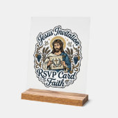 Carte de réponse à l'invitation de Jésus Foi Invit (Angle)
