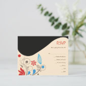 Carte de réponse à l'invitation de mariage juif HA (Debout devant)