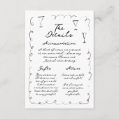 Carte de réponse à l'invitation Détails Enclosure (Devant)