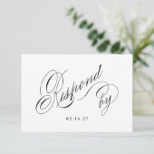 Carte de réponse à notre invitation de mariage (Debout devant)