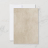Carte de réponse à Quatrefoil jaune chic (Dos)