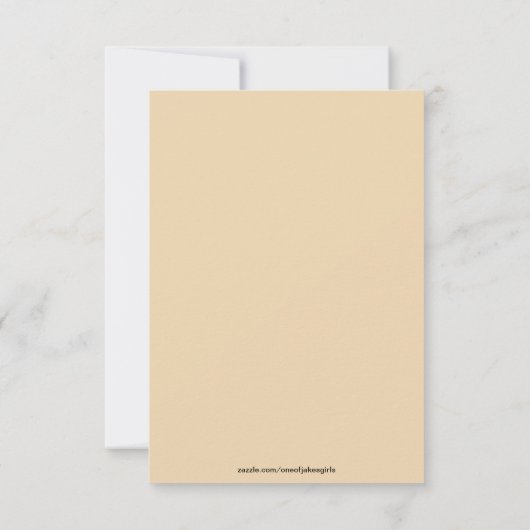 Carte de réponse à thème de plage - Paysage (Dos)