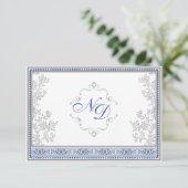 Carte de réponse à un mariage royal turc (Debout devant)