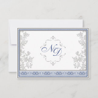 Carte de réponse à un mariage royal turc