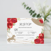 Carte de réponse à une fête de mariage Kentucky De (Debout devant)