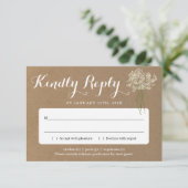 Carte de réponse à une invitation | Bébé's Breath (Debout devant)