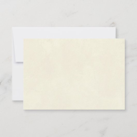 carte de réponse à une invitation de douche de mar (Dos)