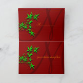 carte de réponse à une invitation de mariage chino (Intérieur)