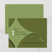 Carte de réponse Amsterdam : Olive (Devant / Derrière)