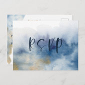 Carte de réponse aquarelle Lux V2 (Devant / Derrière)