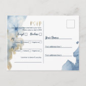 Carte de réponse aquarelle Lux V2 (Dos)