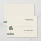 Carte de réponse Arbre Tourbillonnant (Devant / Derrière)