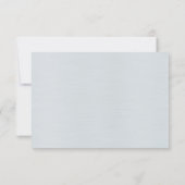 CARTE DE RÉPONSE ARGENTÉE PASTEL BRANCH (Dos)