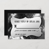 Carte de réponse Artistique Moderne Chic Trendy Se (Devant / Derrière)