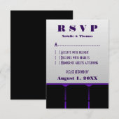 Carte de réponse au cinéma, violet (Devant / Derrière)