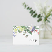 Carte de réponse au code QR de RSVP de mariage (Debout devant)