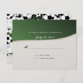 Carte de réponse au thème de football (Devant / Derrière)