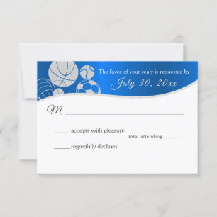 Carte de réponse au thème sportif