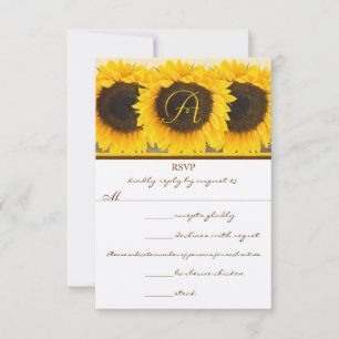 Carte de réponse au tournesol