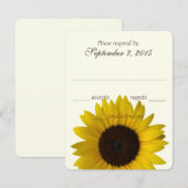 Carte de réponse au tournesol du pays (Devant / Derrière)