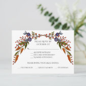 Carte de réponse Automne Feuillage (Debout devant)