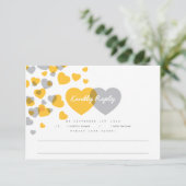 Carte de réponse aux coeurs modernes (Debout devant)