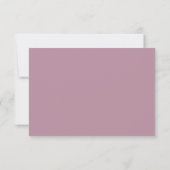 Carte de réponse aux fleurs dans un pot Mason rose (Dos)