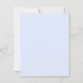 Carte de réponse aux Hortensias Bleus (Dos)