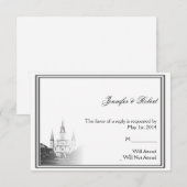 Carte de réponse aux mariages de destination de la (Devant / Derrière)