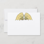 Carte de réponse aux papillons Art déco Art nouvea (Dos)