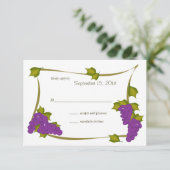 Carte de réponse aux raisins de récolte (Debout devant)