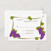 Carte de réponse aux raisins de récolte (Devant / Derrière)