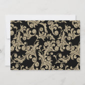 Carte de réponse aux tours de scintillement or élé (Dos)