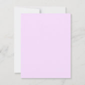 Carte de réponse aux tulipes roses (Dos)
