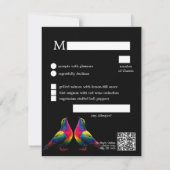 🌈 Carte de réponse avec menu et code QR Doves of (Dos)