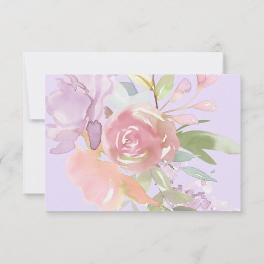 Carte de réponse Baby shower de fille de ballet de (Dos)