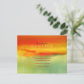 Carte de réponse Bat mitzvah AURORA BOREALIS Bar (Debout devant)