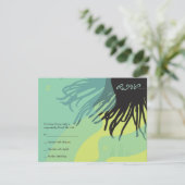 Carte de réponse Bat mitzvah DANCING DOLPHINS (Debout devant)