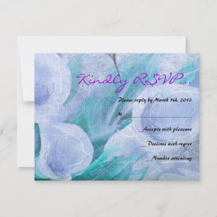 Carte de réponse Bat mitzvah HUMMINGBIRD & CALLA L