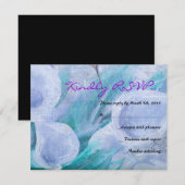 Carte de réponse Bat mitzvah HUMMINGBIRD & CALLA L (Devant / Derrière)