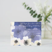 CARTE DE RÉPONSE Bat mitzvah Peacock & Anemone Flo (Debout devant)