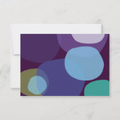 Carte de réponse Bat mitzvah Peacock Bar moderne (Dos)