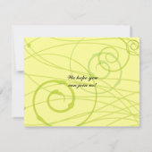 Carte de réponse Bat mitzvah Rose transparent (Dos)