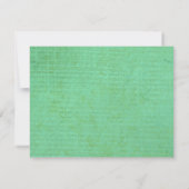 Carte de réponse Bat mitzvah vintage JAUNE (Dos)