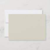 Carte de réponse beige Roses blanches (Dos)