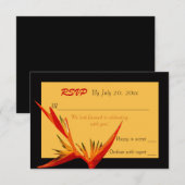 Carte de réponse Bird of Paradise (Devant / Derrière)