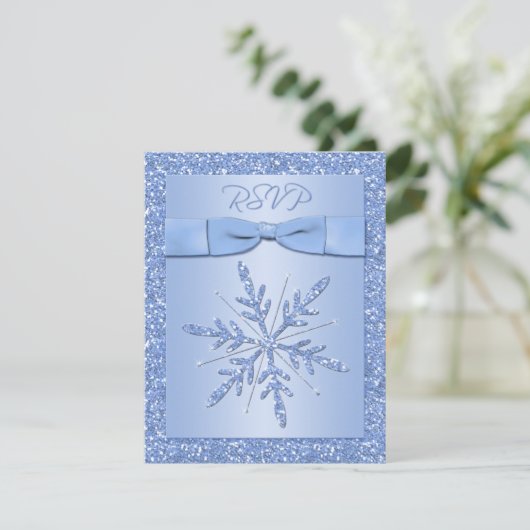 Carte de réponse bleu glace (À NE PAS utiliser ave (Debout devant)